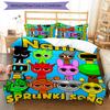 3pcs SPRUNKI10 Cover Set - Personalized Name, HD Printed Bedding with 1 Cover and 2 Pillowcases - Perfect for Home Decor, Easy Care