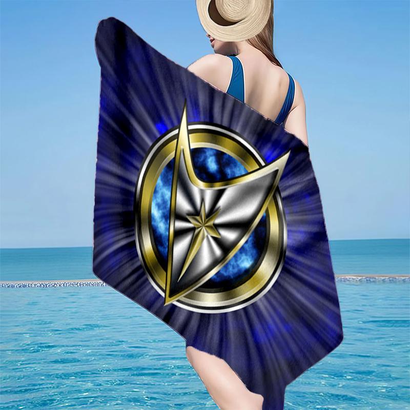Starship Emblem Beach Towel, Super Soft Microfiber, Gift for Her/Him, Birthday, for Pool, Beach, Travel, Home Decor Fan Gifts