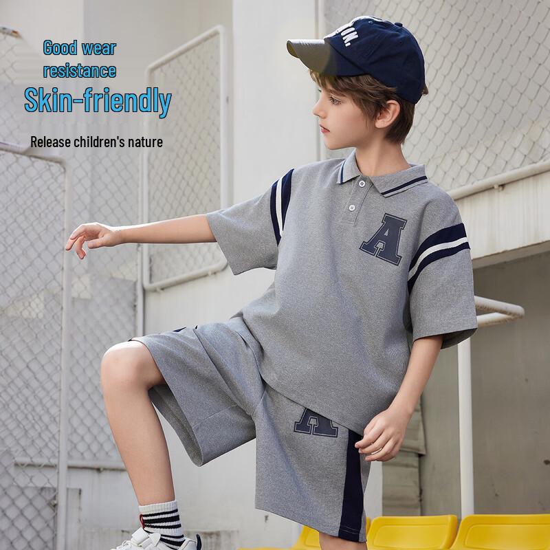 ASK JUNIOR Boys' Polo Shirt & Shorts Set