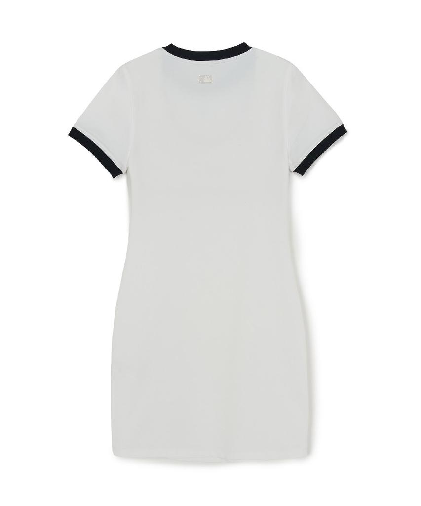 Emelbi Women'S Basic Ringer Dress La (White)