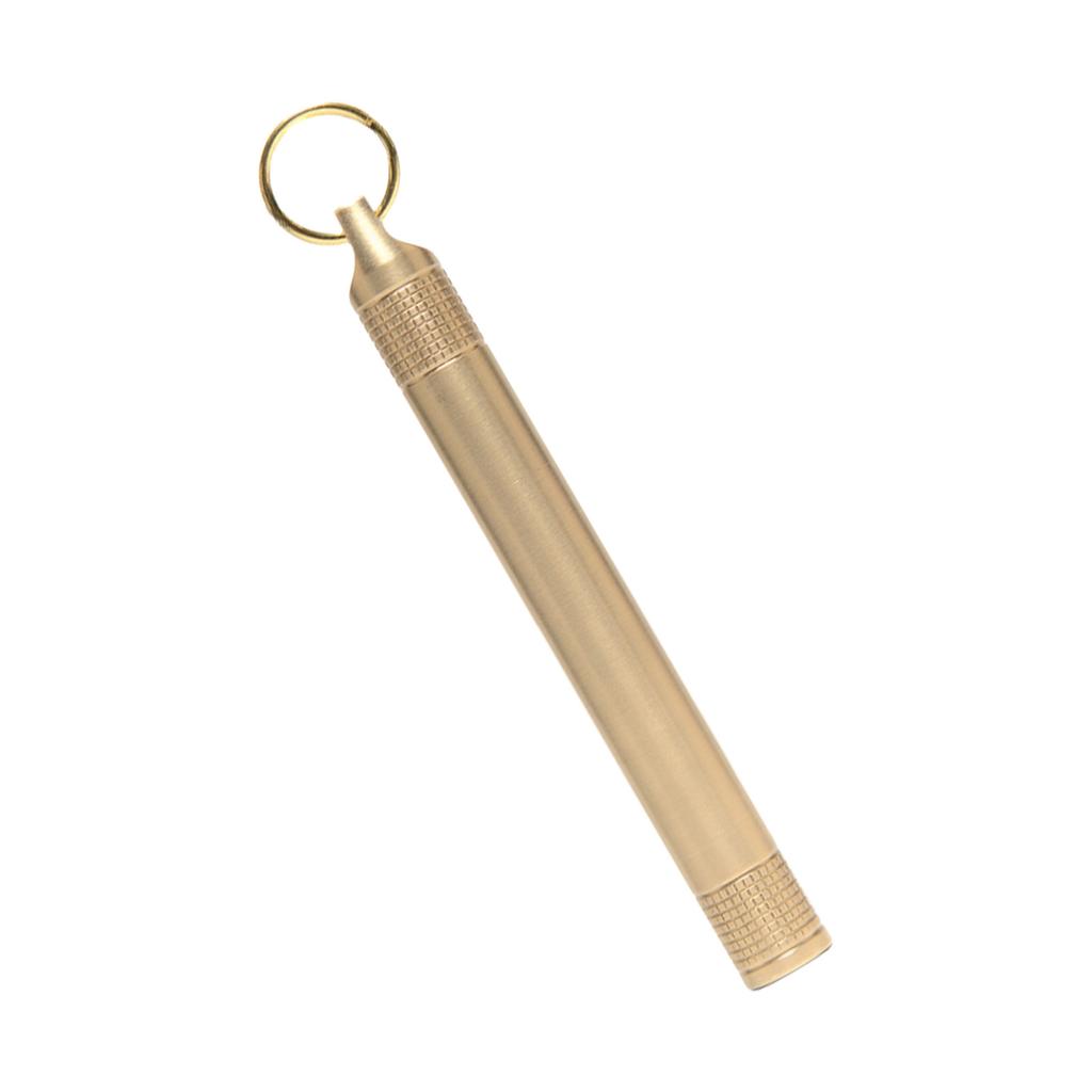 Brass Seal Bottles Waterproof Canister Keychain Toothpick Bottle Outdoor Camping Tool Pocket Pills Case Holder