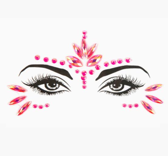 3D New Rhinestone Festival Makeup Bright Face Stickers Glitter Stones Jewelry Stickers On Crystals Face Gems Decoration Diamonds