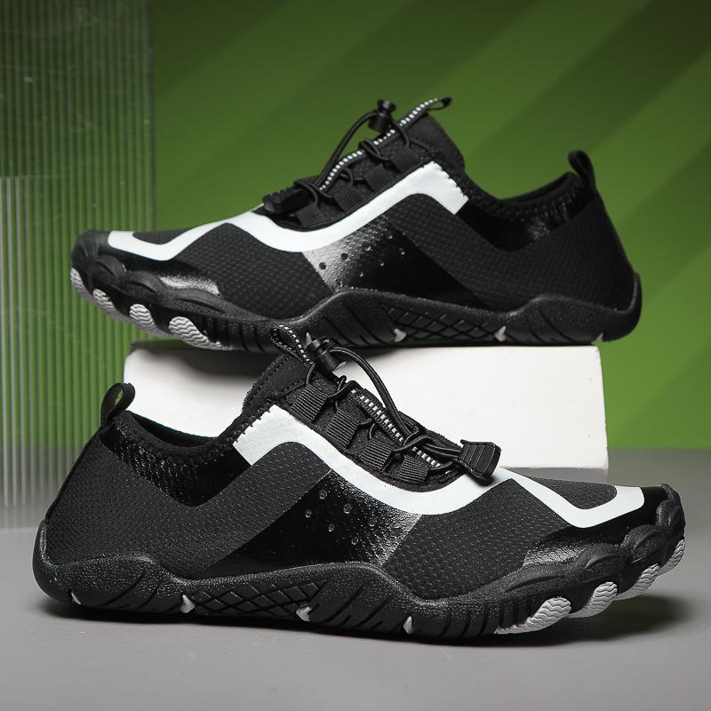 

Модные мужские и женские босоножки для воды, пляжная обувь, быстросохнущие походные дышащие спортивные сандалии, тренировочные туфли, удобные сандалии 35-46 46 чёрный