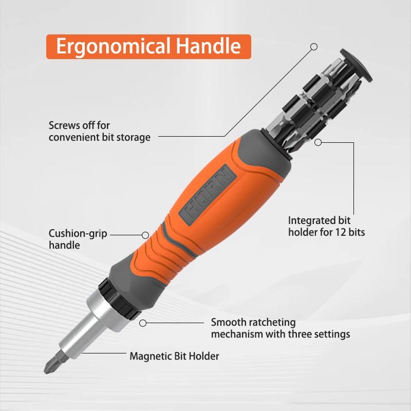 10 In 1 Portable Ratchet Screwdriver Hidden Screwdriver Head Multi Angle Corner Capable Multifunctional Screwdriver Tools