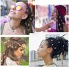 200PCS Hair Beads for Women Braids, Loc Jewelry for Hair, Dreadlocks Accessories, Metal Gold Silver Clips Cuffs Coils Shells Rings for Hair Braiding
