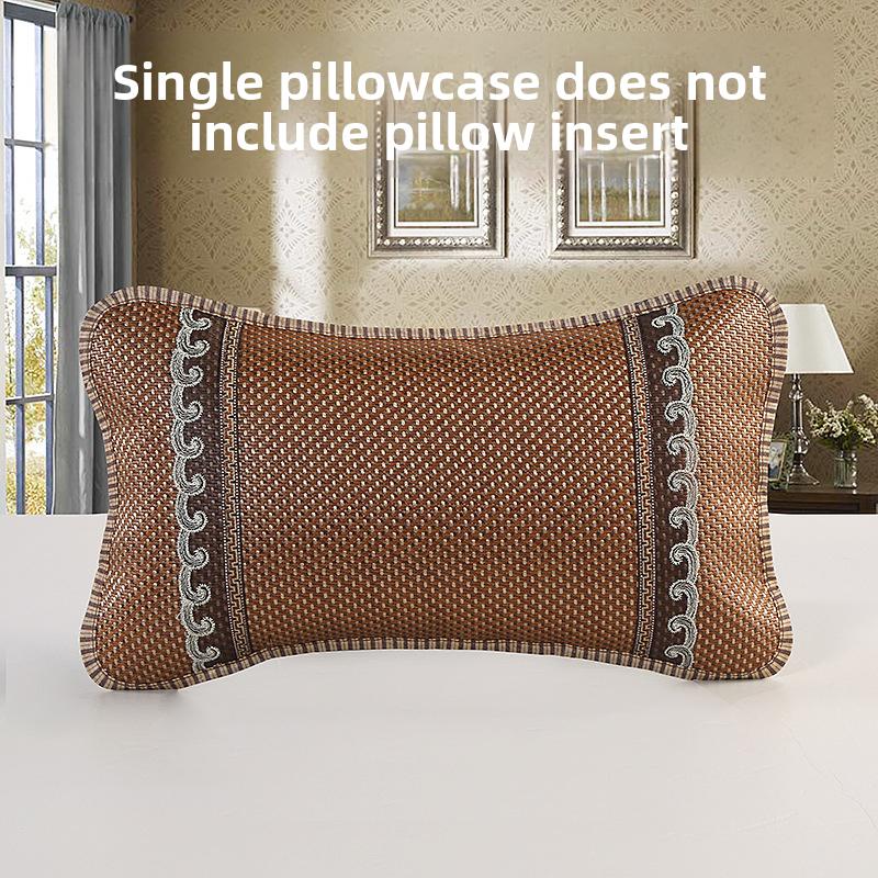 

Summer Cooling Mat Pillow Ne Support Wheat Hulls Core And Cover Set Sp Aid Product Universal Single Person Bedding 1–8cm