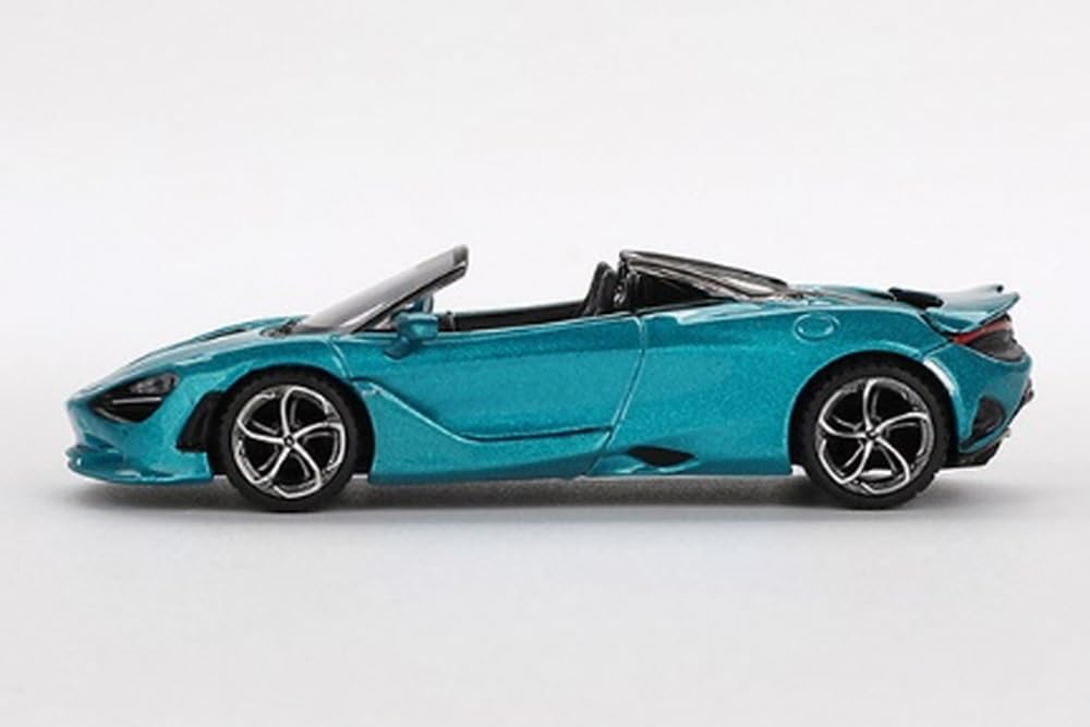 MINI GT McLaren 750S Belize Blue Finished Product 1/64 (Right-Hand Drive)