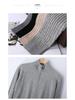 Men's Half-Zip Cashmere Wool Cardigan - Autumn/Winter Business Casual Sweater