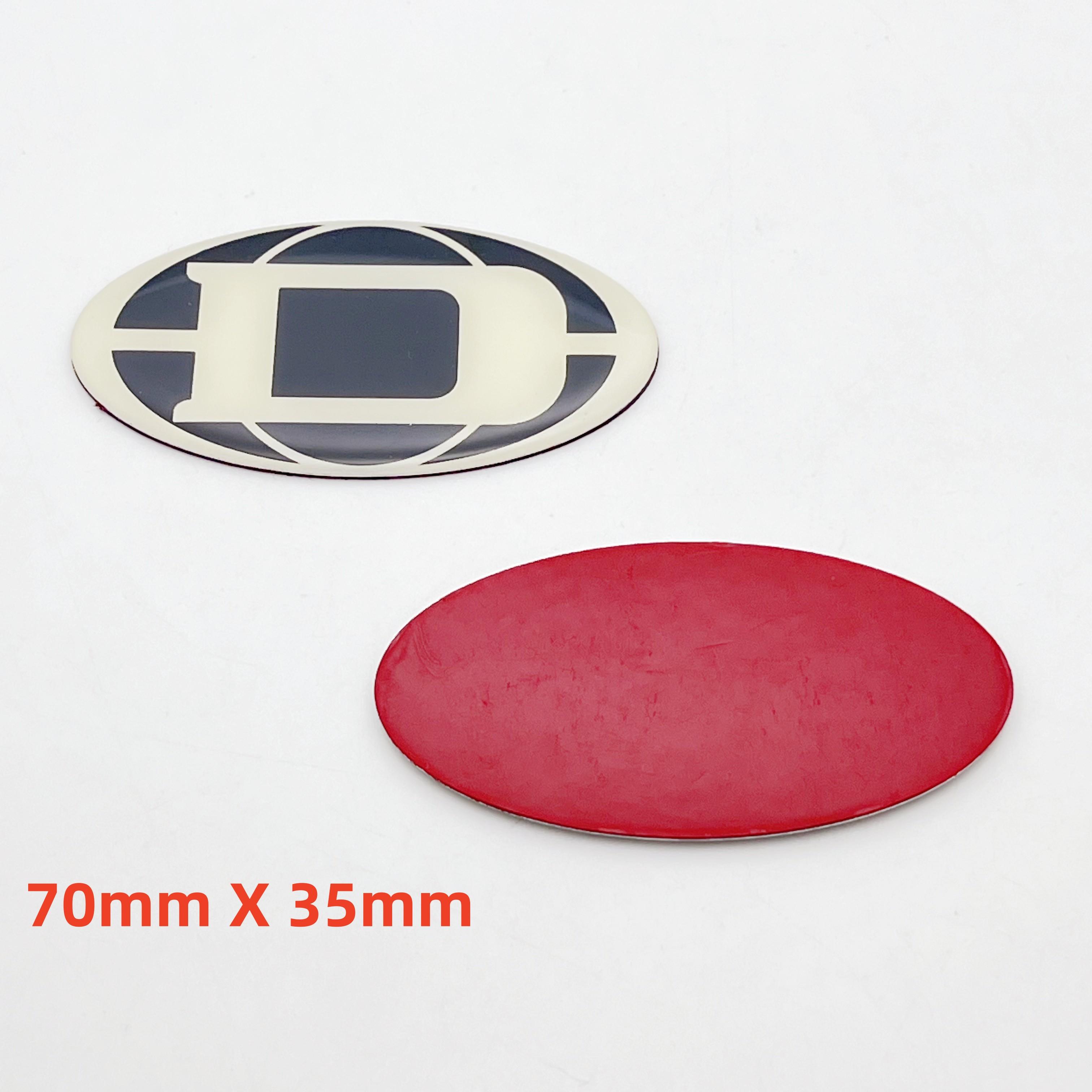 

4pcs High-Quality Emblem Sticker Aluminum Speaker Stickers Car Styling Badges Decoration Car Accessories 70mm X 35mm&4pcs Dynacord