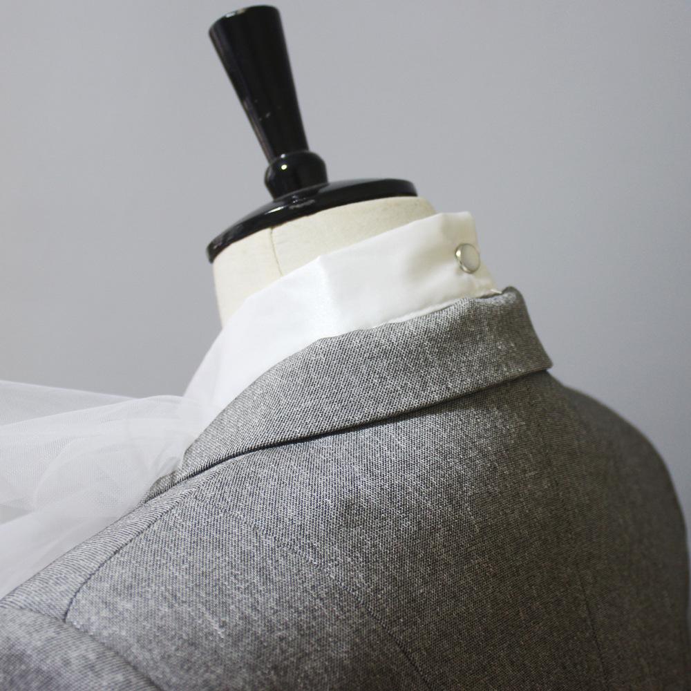 Retro Stand Necklace Shirt Vintage Detachable Fake Collar Bowknot Neck Tie False Collar Lapel Blouse Top for Women