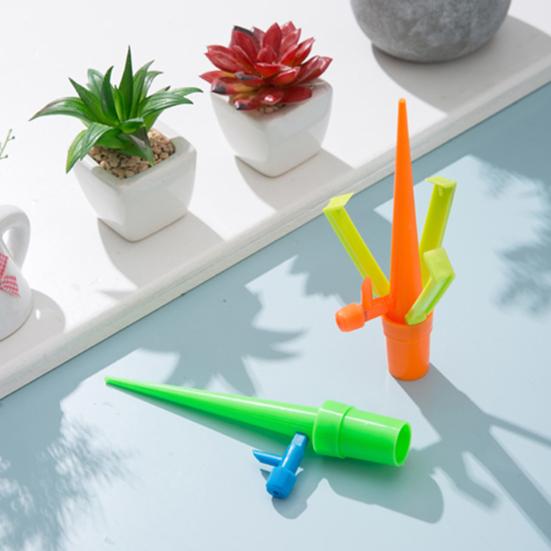 12 Pcs Plant Self Watering Spikes Adjustable Slow Release Watering Spikes Plant Drip Irrigation System with Drip Control Valve Switch for Indoor