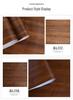 Vintage Walnut Wood Grain Waterproof Self-Adhesive Wallpaper for Living Room and Furniture Walls