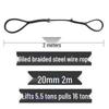 Jundingying Heavy-Duty Spliced Steel Wire Rope Lifting Sling