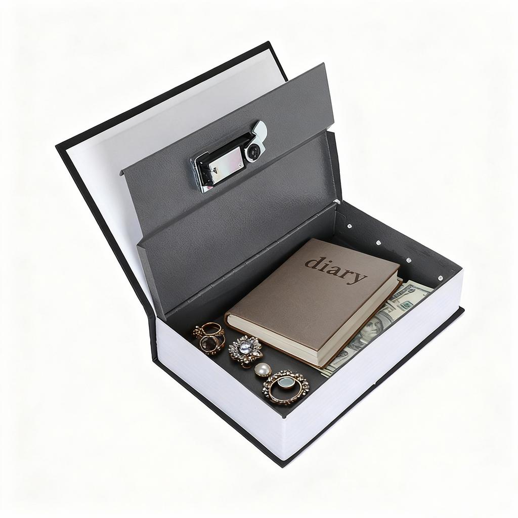 Dictionary Shape Diversion Safe with Combination Lock Money Coin Deposit Bank Cash Valuables Hidden Secret Mini Security Safe