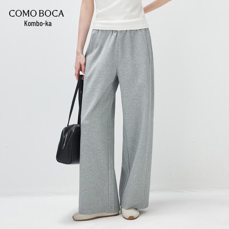 Women's Elastic Waist Straight Leg Trousers