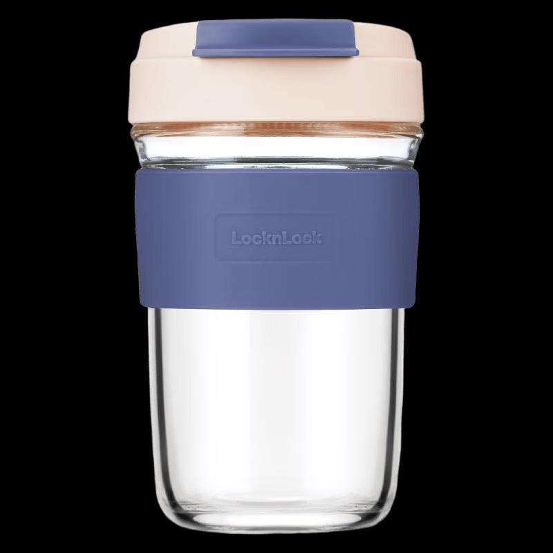 LOCKLOCK Heat-Resistant Glass Cup with Silicone Sleeve
