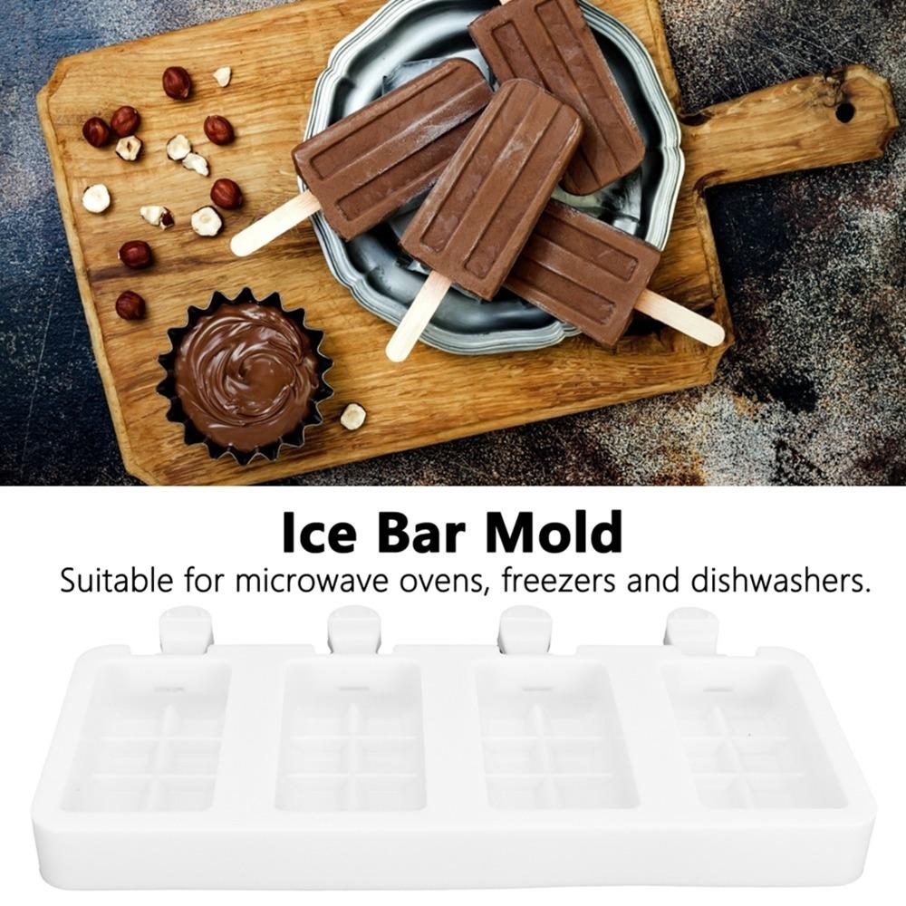 Grid Pattern Silicone Ice Cream Mold Square Ice Lolly Mold Ice Cream Making Mold  Homemade Treats S