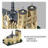Cathédrale Notre-Dame de Paris Building MOC Toy Educational Building Block Famous Architecture Kit Children's Gift No.T2106