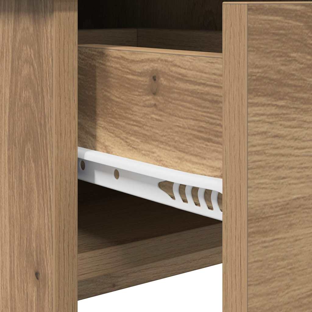 Cosmetic Table with Drawers Artisan Oak 100 X 45 X 76 Cm