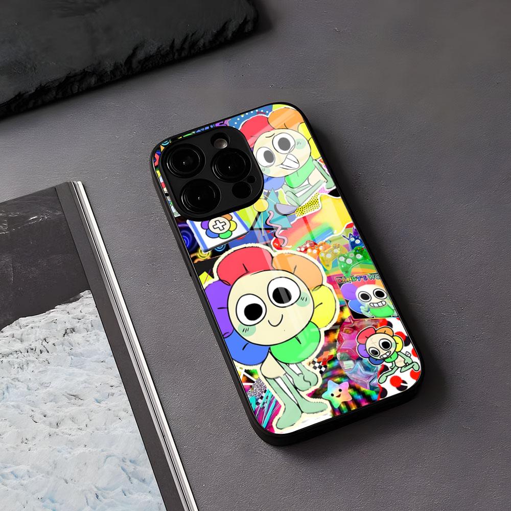 A-Dandys B-World Phone Case For IPhone 17 Air 16 E Pro Max 15 14 13 Mini 12 Pro 11 Max Plus Black Glass Cover