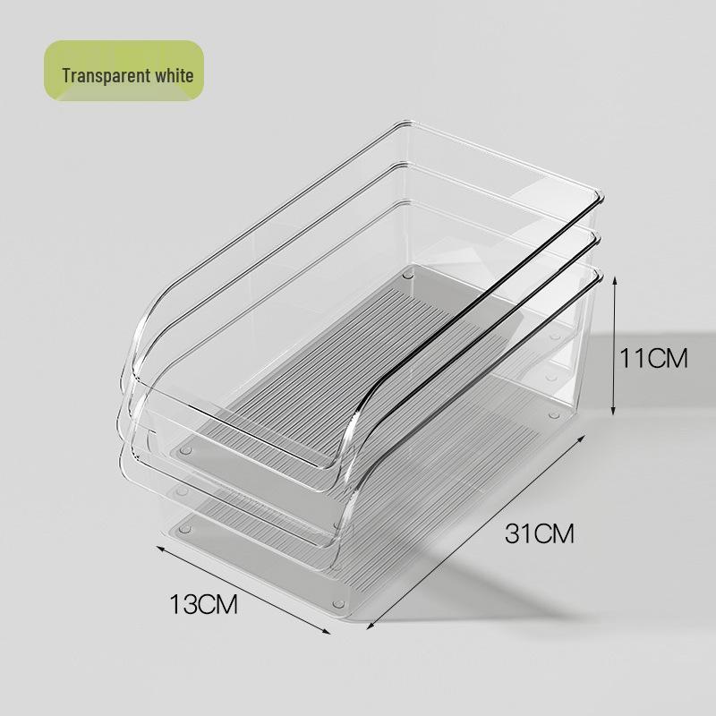 Food-Grade Plastic Kitchen Refrigerator Organizer for Vegetables, Eggs, and More