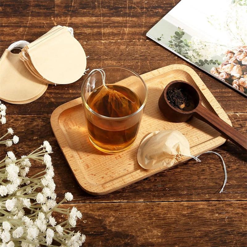 300 Pcs/Lot Round Tea Bags Empty Scented Tea Filter Bag With String Tie Heal Seal Paper Teabags For Herb Loose Tea Disposable