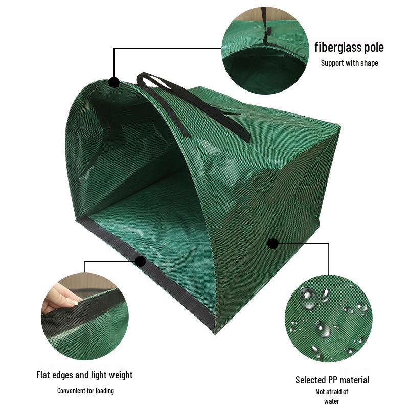 Reusable Large-Capacity Leaf Collection Bag with Slanted Opening