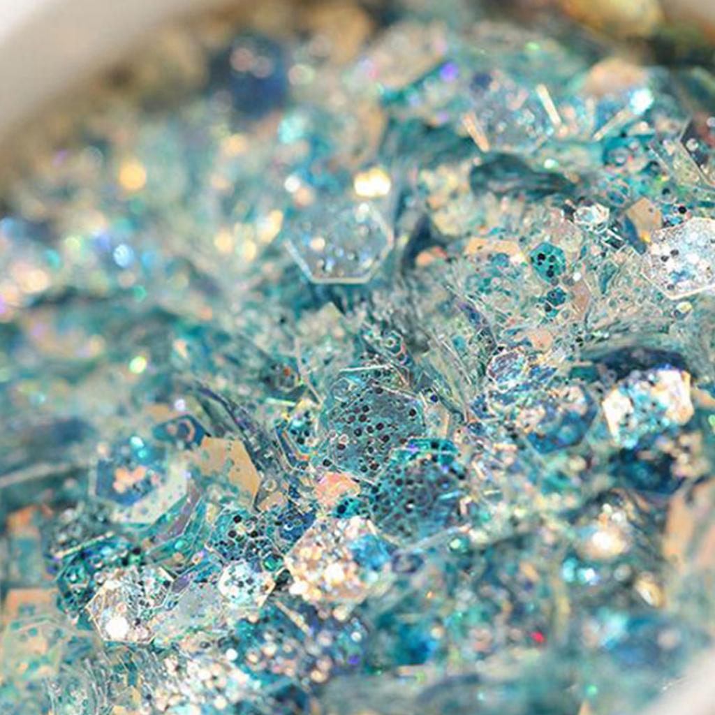 Holografisches Make-up Festival Grober Glitzer Pailletten Nagelpailletten Regenbogenstücke