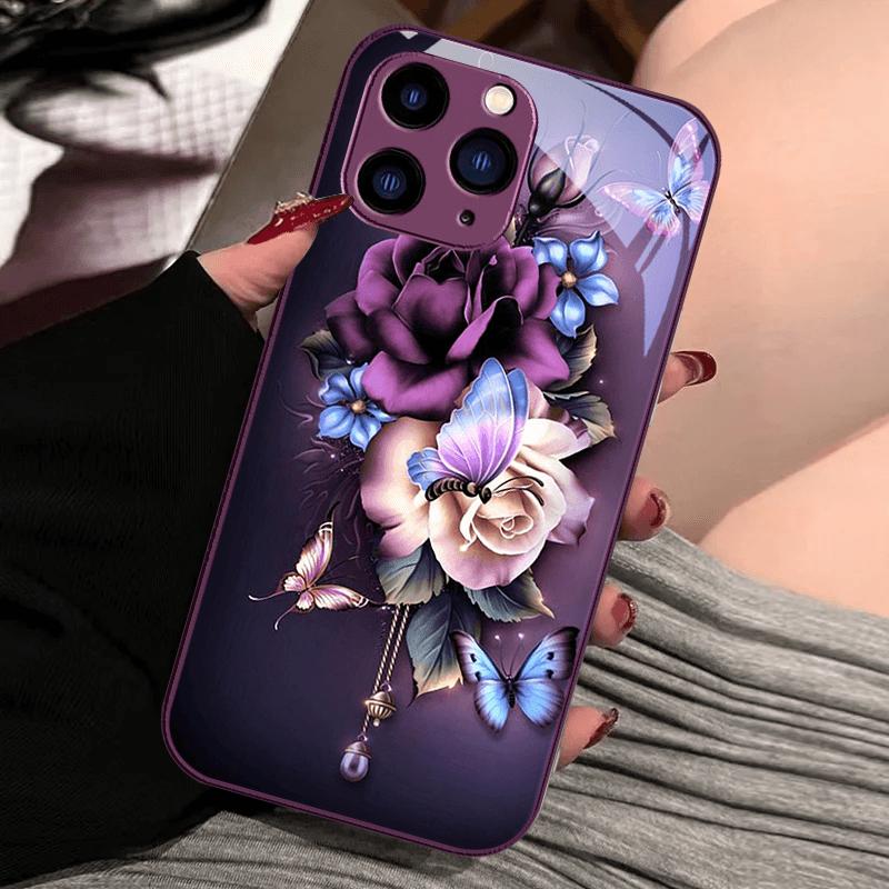 Luxury Tempered Glass For iPhone 16e Case iPhone16 Plus Hard PC Glass Phone Cover For iPhone 14 15 11 Pro Max 12 13 Mini Bumper