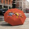 Kawaii Anpanman Cartoon Umbrella Portable Lightweight Travel Umbrella Anti-UV Sunshade Umbrella for Boys Girls