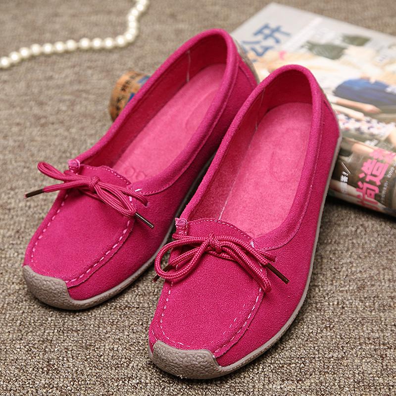 

Модные женские балетки из натуральной кожи, повседневная женская обувь, мокасины, женская обувь слипоны на плоской подошве, черная женская обувь, большой размер 35 розовый