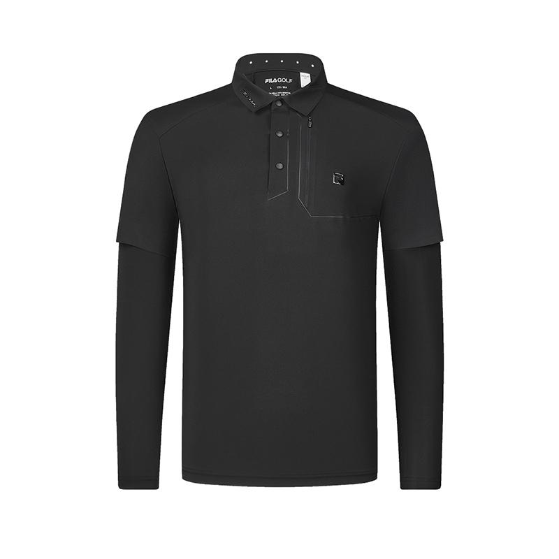 

New FILA Polo Shirts Men s Black A11M425203FBK 175/96A/L