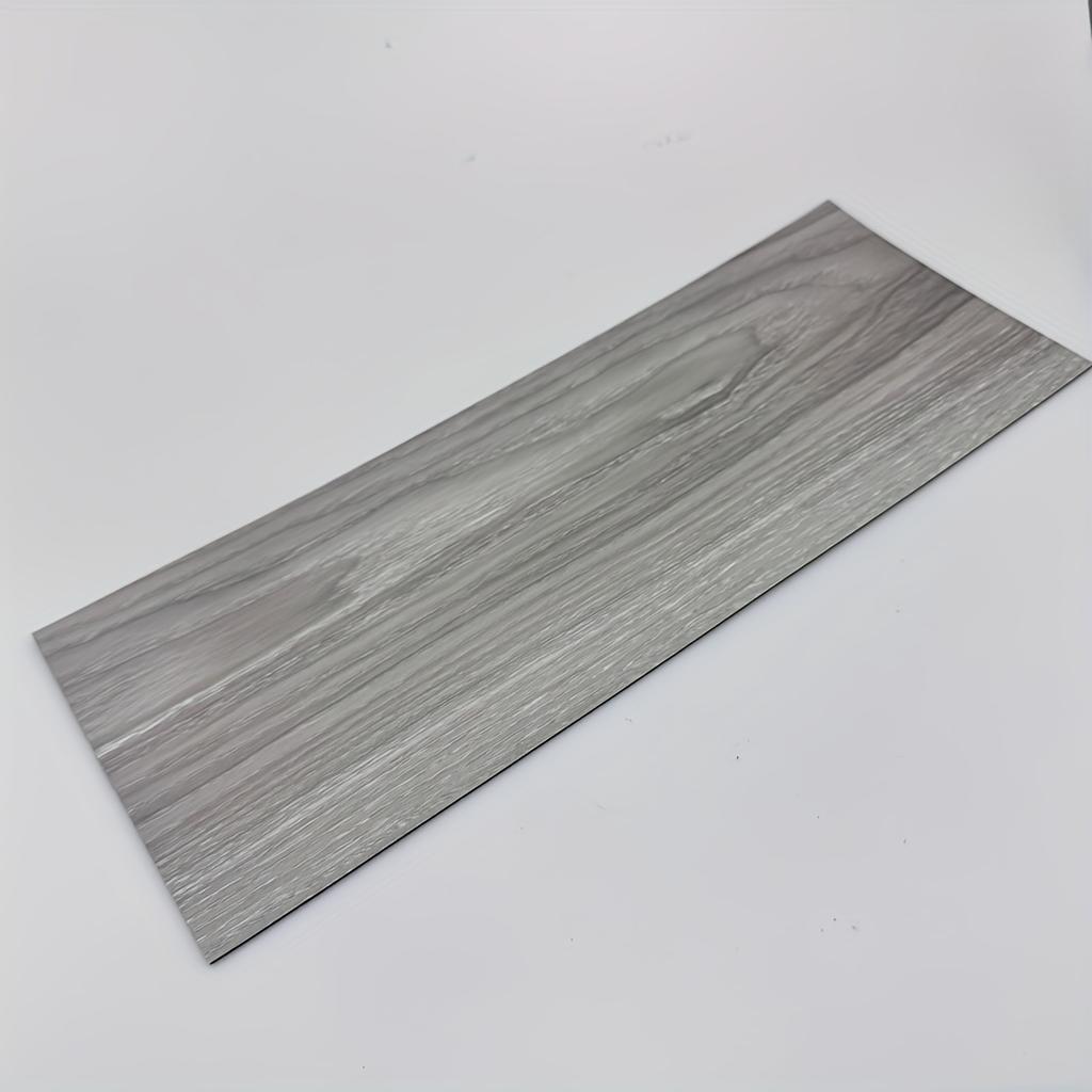 10Pcs 40x15cm PVC Floor Stickers Self-adhesive Waterproof Thickened Wood Grain Floor Foam Living Room