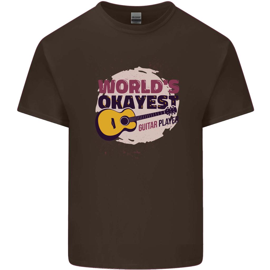 Worlds Okayest Guitar Player Funny Unisexs Light Cotton TShirt