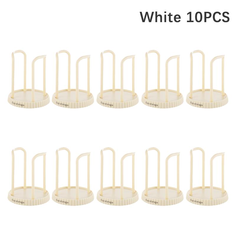 Disposable Cup Storage Holder Rack Shelf Water Tea Cups Wood Dispenser with Longer Stick Mug Display Stand Organizer Supplies