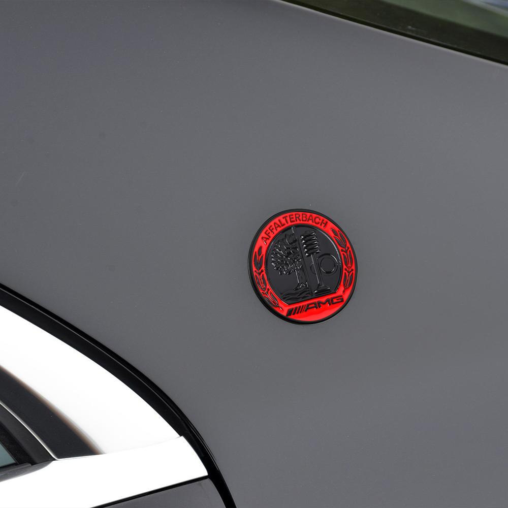 1Pcs 45/65MM Car Metal Side Body C-pillar Sticker Trunk Badge For Mercedes Benz A B C R G Class AMG W211 W204 W210 W251 CLA GLA