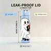 1PC Halloween Ghost Reading Book 750ml Color Plastic Sports Water Bottle Leakproof Flip Straw Lid Suitable for Sports Office Home Use