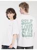 Y2K Oversized White T-shirt "SELF LOVE CLUB"