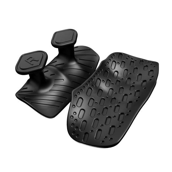 1 Pair Anti-Slip Silicone 2-Finger Workout Grips Men Women Palm Protection Lifting Deadlift Pull-Up Grippers Gym Training Exercise Fingerless