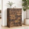 Drawer Chest Smoked Oak 66 x 34.5 x 87 cm