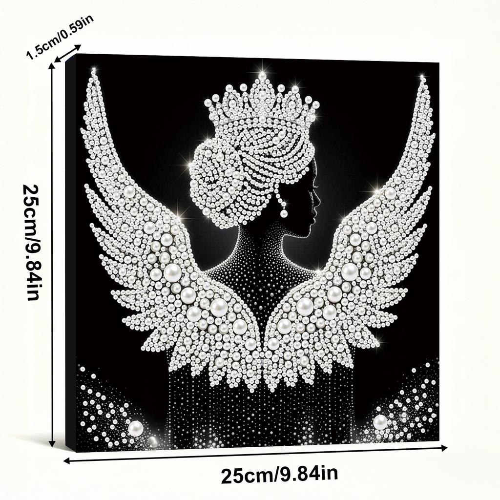 DIY Perlenpunktmalerei-Set für Erwachsene/Anfänger Elegante Wohnkultur Perlen Edelsteinmalereien Bild Kunsthandwerk 25x25cm Mit Rahmen