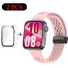 Armband+Hülle Silikonband für Huawei Watch Fit 4 Pro Fit 4 Bequemes Armband für Huawei Watch Fit 3 Atmungsaktives PC-Gehäuse
