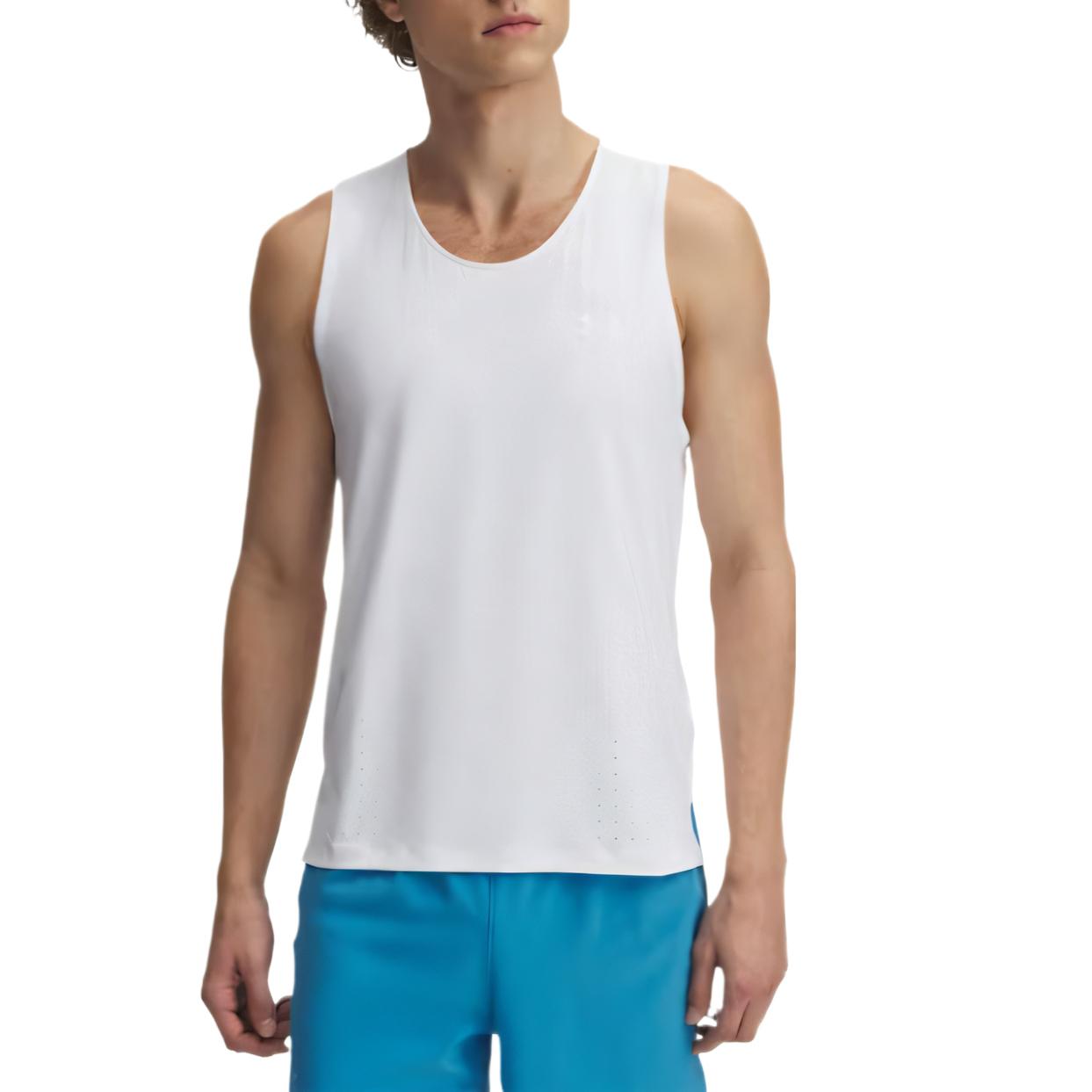 

Under Armour Launch Elite Iso-Chill Comfortable Fashionable Simple Versatile Breathable Casual Sports Vest Men Vests White 1389800-100 M