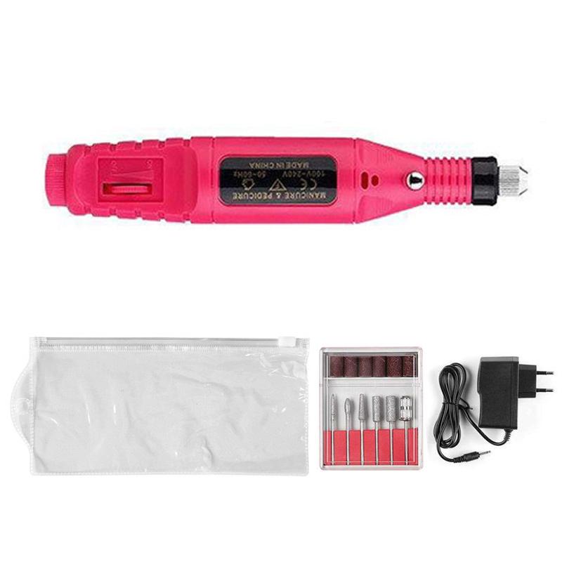 Mini Electric Grinding Nail Grinder Smooth Intelligent Speed Regulation Electric Manicure Device Nail Polishing Nail Tool Set