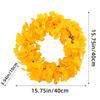 Elegant Thanksgiving Festive Door Decoration 15.75inch Artificial Ginkgo Biloba Leaf Christmas Wreath Fade Resistant