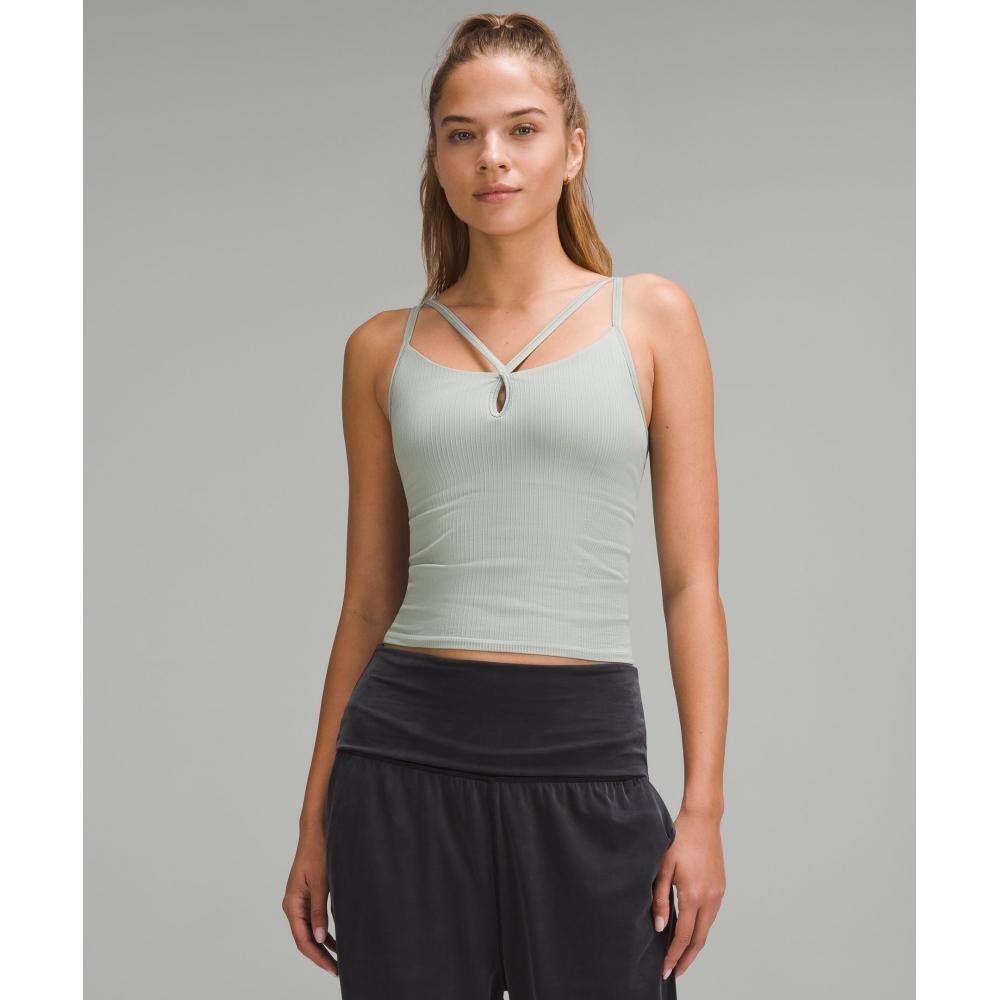 

Lululemon EBB To Street Strappy Tank Top Light Support B C Cup Jade Grey Jade Grey 4
