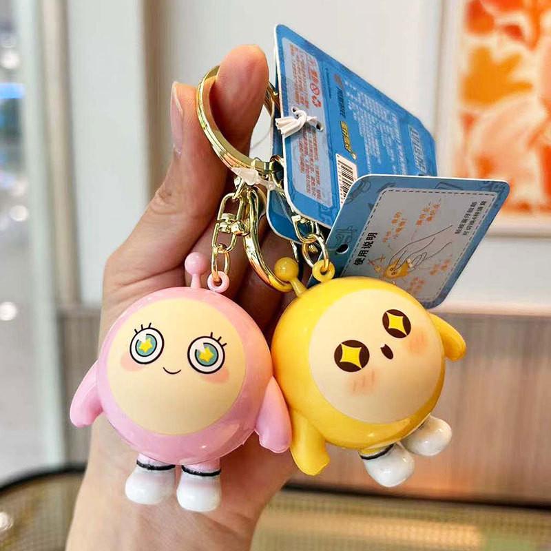 Sounding Egg Cute Party Keychain Delightful Voice Pvc Bag Charm