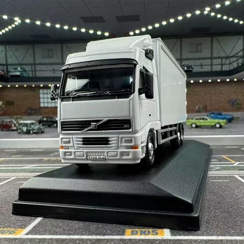 1/76 VOLVOs Alloy FH Box Type Truck Model Diecast Metal Container Freight Transport Truck Vehicles Car Model Simulation Kids Toy
