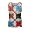 Damen Top Buntes Print Block Top Stilvolles Tank