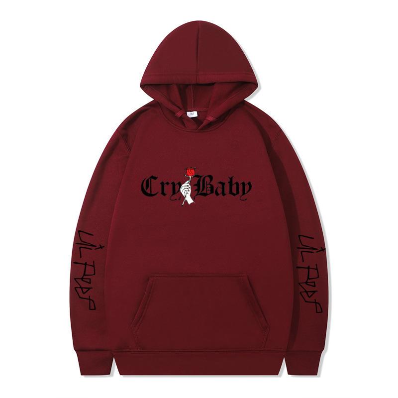 New product, American rap singer lil peep shirt men's and women's fleece hooded sweater